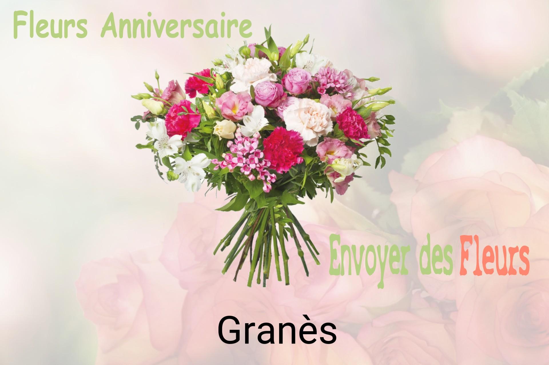 Bouquet de fleurs d’anniversaire livré à Granès